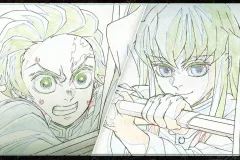 【中古】ポストカード 竈門炭治郎＆時透無一郎 ポストカード 「鬼滅の刃×ufotable DINING 柱ダイニング -時透無一郎・悲鳴嶼行冥-」 お楽しみくじ Wチャンス賞 おすそ分け景品