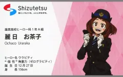 【中古】キャラカード [単品] 麗日お茶子 名刺風カード 「僕のヒーローアカデミア×静岡鉄道 静鉄にヒロアカが来た!2025 名刺風カード(8枚セット)」