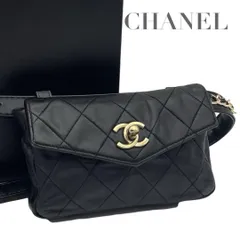 【価格交渉/質問大歓迎♪】シャネル　ボディバッグ　ウエストポーチ　マトラッセ　黒　ブラック　5280