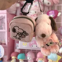 日本 SNOOPY 正規品 ミニ カラビナ ポーチ
