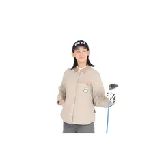 [ピン アパレル] レディース 中綿 フルジップブルゾン (ストレッチ) / ゴルフ アウター / 622-4220004 040_ベージュ M