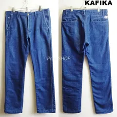 KAFIKA　カフィカ　ワンマイルトラウザーパンツ　W84cm / M　ストレッチ　スウェットデニム　スリムテーパード　メンズ　kfk007　インディゴ　Sz.03