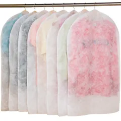 【特価商品】両面不織布 8枚組 洋服カバー ショートサイズ スーツカバー ホワイト カット可能 衣類カバー 110-41 アストロ