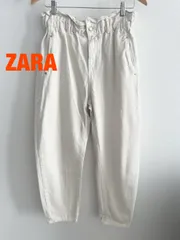 ZARA　ザラ　パンツ　Mサイズ　EUR38　アイボリー　綿100％　可愛い　カジュアル　おしゃれ　送料込み　6461854