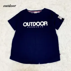 OUTDOOR PRODUCTS 半袖Tシャツ LL ロゴプリント ブルー