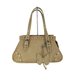 デスモ DESMO イタリア製 リベットデザインクロコハンドバッグ Y2K レディース 表記無 