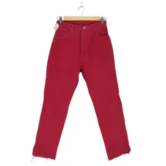 ラングラー Wrangler USA製 カットオフ ストレートカラーデニム レディース 表記無 