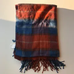 studio CLIP チェックマフラー レッド×ブルー 4071202601070066