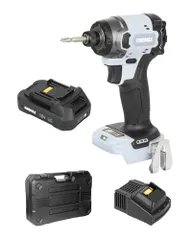 【迅速に発送】KINGMAX インパクトドライバー マキタ 18v 互換 工具 充電式 インパクト 最大トルク250N・ｍ 日本国内 4段階切替モード 高出力ブラシレスモーター LED残照機能付き KID18B (バッテリー・充電器・ケース付 db6d006f