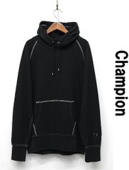 B536/美品 Champion リバースウィーブパーカー 黒染め 裏起毛 - メルカリ