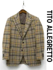 V311/ TITO ALLEGRETTO ツイードジャケット 段返り3つボタン