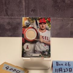 2025 Topps Holiday Mega Baseball Mike Trout Los Angeles Angels Game-used バット relic カード