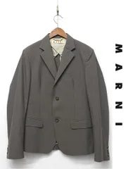 B535/ MARNI テーラードジャケット 2つボタン 本切羽 コットン 48