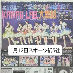 匿名配送！送料込み！  1月12日 朝刊　 スポーツ紙全5社