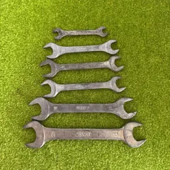 GLORY★両口スパナ★6本セット★8×9〜21×23mm★まとめ売り★整備工具