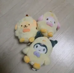 サンリオ クロミ マイメロディ ポムポムプリン ひよこ 8cm ぬいぐるみ キーホルダー