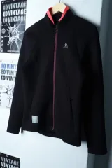 W(L-XL) ルコックスポルティフ ジップアップ ウィンドブレーカー アウター ジャケット ジャージ 機能性-16AFB