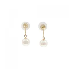 K18YG アコヤパール イヤリング 6.9mm