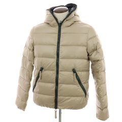 【中古】デュベティカ DUVETICA ナイロン フルジップ ダウンジャケット ベージュ【サイズ50】【メンズ】