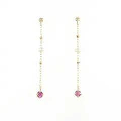 K18YG 淡水パール ピアス 2.1mm