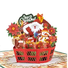 新品 グリーティング カード メッセージカード 母の日カード父の日 結婚式 ポップ アップ カード 花 感謝祭 カード キッズ 誕生日 カード バレンタインカード バースデーカード Merry Christmas Cards 立体 新年 カード クリスマス カ