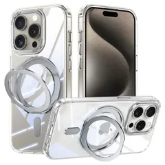 携帯ケース 透明 Pro ワイアレス充電 Pro あいほん14 カメラレンズ保護 耐衝撃 ストラップホール付き 米軍規格取得 スマホケース OURJOY スタンド機能  プロ アイフォン14 MagSafe対応 ケース クリア 用 14 iPhone