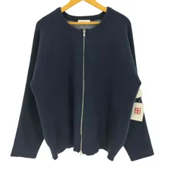 モノマート MONO-MART バイカラー 配色ダブル フェイス ルーズニット カーディガン レディース JPN：L 