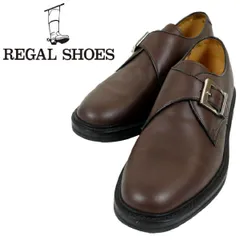 【S3661】【美品】REGAL リーガル モンクストラップシューズ レザーシューズ ビジネスシューズ オールレザー サイズ26㎝