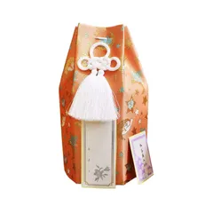 新品 ペット 骨壷カバー 六角袋 単品 3寸 アニマル柄 ナイトスター 骨袋 覆い袋のみ ペット供養 (サーモンオレンジ)