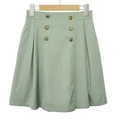 アクシーズファム axes femme スカート キュロット フレア  M 緑