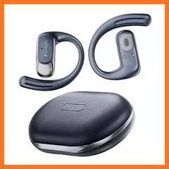 【新品】 2025最新 オープンイヤーイヤホン 耳を塞がない 軽量快適装着 Bluetooth5.4 クリア高音＆深み低音漏れ少ない ノイズ低減通話 最大28時間再生 ブラック アイボリー (ブラック) 1