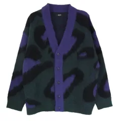 glamb グラム GB0323/KNT06 Big Leopard Cardigan  ビッグレオパード カーディガン パープル系 S【中古】のサムネイル
