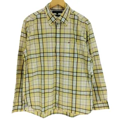 トミーヒルフィガー TOMMY HILFIGER 80’S two-ply チェック BDシャツ メンズ import：L 
