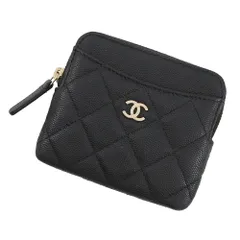 シャネル コインケース マトラッセ ココマーク キャビアスキン AP2061 CHANEL 財布 小銭入れ 黒