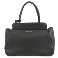 プラダ ハンドバッグ ミディアム トート レザー 1BG533 PRADA 黒