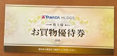 ヤマダホールディングス株主優待券  5,000円分