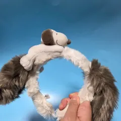 ぬいぐるみ キャラクター トイ グッズ 漫画 usj ユニバーサル コスプレ SNOOPY カチューシャ 茶色