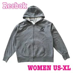 Reebok リーボック ロゴプリント フルジップ スウェット パーカー US-XL