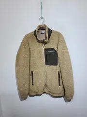 (L) コロンビア フリース アウター ベージュ ボア フリース ジャケット