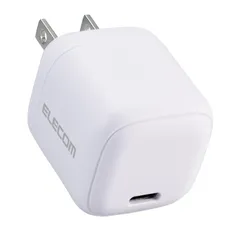 【人気商品】折りたたみ式プラグ 1ポート PSE認証 【 USB-C iPhone PD対応 16 USB 15 30W OPPO Pixel Type-C など各種対応】 充電器 ホワイト エレコム EC-AC7830WH