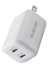 【在庫セール】PPS対応 スイング式プラグ ホワイト PD対応 【iPhone USB 16 2ポート Type-C 15 35W 等対応】 充電器 EC-AC9335WH エレコム