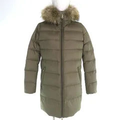 極美品△DUVETICA デュベティカ 182-D.4480N00 SAOIRSE BEAUTY＆YOUTH別注 ラクーンファー フード付き ダウンコート ブラウン 42 正規品 レディース