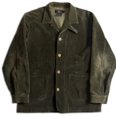 90s RRL ハーフジップ コーデュロイ シャツ　三つ星タグ 三つ星タグ 90s RRL コーデュロイ ハーフジップシャツ ジャケット