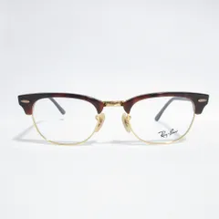 良品 RayBan レイバン メガネ 眼鏡 RB5154 ブラウン ゴールドフレーム メンズ 古着 中古 USED