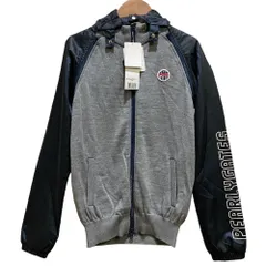 未使用 PEARLY GATES パーリーゲイツ 2WAY ニットブルゾン サイズ1 グレー ネイビー レディース 古着 中古 USED