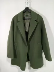 ベネトン オリーブ ウール(87%)コート