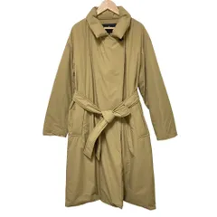 美品 nano universe ナノユニバース 西川ダウン ベルテッドダウンコート サイズ36 カーキベージュ レディース 古着 中古 USED