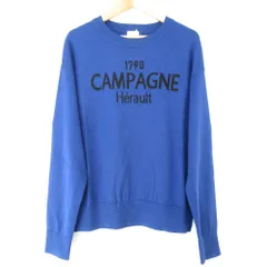 未使用 25AW Spick and Span スピックアンドスパン ロゴジャガードニットプルオーバー セーター Fサイズ ブルー レディース 古着 中古 USED