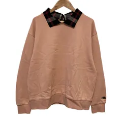 良品 CB CRESTBRIDGE シービークレストブリッジ 2way 襟付きスウェット ハリネズミ刺繍 サイズM ピンク レディース 古着 中古 USED