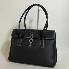 2512-177｜サルヴァトーレフェラガモ ハンドバッグ ブラック ガンチーニ